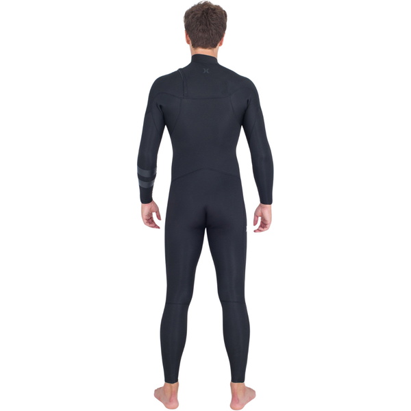 2026 Hurley Mens Air 3/2mm Chest Zip Wetsuit MFS0013312 - Black
